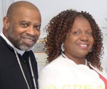 Presiding Elder Stephen W. Pogue with Mrs. Pogue